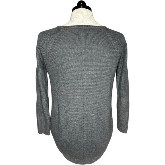 INC Grey Moto Zip Sweater Size PS - Picture 3 of 5